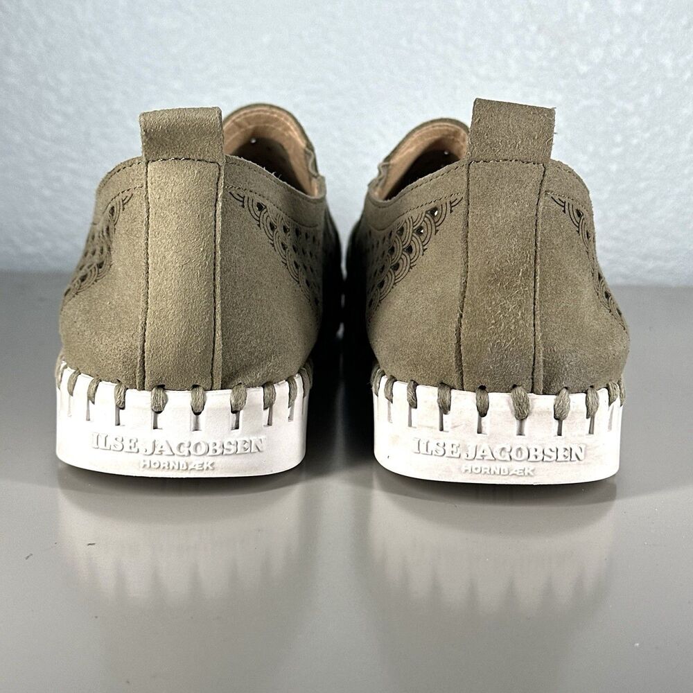 ILSE JACOBSEN Shoes Women’s EU 40 Tulip Slip-On Flat Laser Cut Comfort Sneaker - Picture 10 of 13